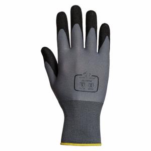 SUPERIOR GLOVE S13BPVC-9 Coated Glove, L, Sandy, PVC, ANSI Abrasion Level 3, Gray, 12 Pack | CU4WAU 32HR42