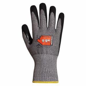SUPERIOR GLOVE STACXPNRT-5 Knit Gloves, 2XS, ANSI Cut Level A7, Palm, Dipped, Nitrile, Sandy, Gray, 1 Pair | CU4WMC 55NC34