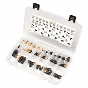 SUR R AB25 Connector Kit, Compression, Brass | CU4XQQ 426C99