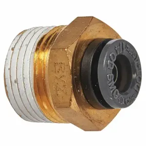 SUR R ABM240 Connector, Compression, Brass, Sae And Dot, 2Pk | CU4XRU 426D14