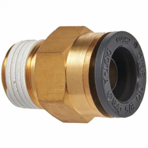 SUR R ABM550 Male Connector, Compression, Brass, Sae And Dot, 2Pk | CU4XRX 426D18