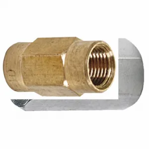 SUR R BR435 Union, Inverted, 3/16 Inch OD. Tube Size, M10 X 1.0 Thread Size, Brass, 4 PK | CU4XRC 52HG94