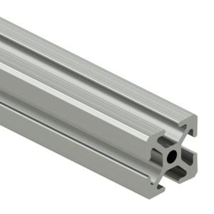 SURE FRAME 1010C Standard T-Slotted Rail, Silver, 6063-T6 Anodized Aluminum Alloy, Cut To Length | CV7WWN