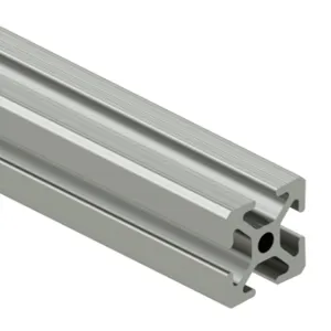 SURE FRAME 1010C Standard T-Slotted Rail, Silver, 6063-T6 Anodized Aluminum Alloy, Cut To Length | CV7WWN