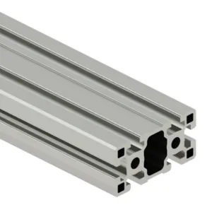 SURE FRAME 45-4590C Standard T-Slotted Rail, Silver, 6063-T6 Anodized Aluminum Alloy, Cut To Length | CV7WXW