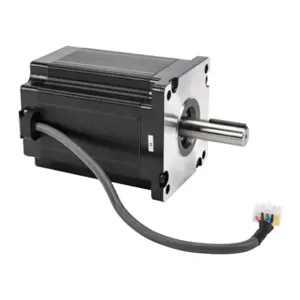 SURE STEP STP-MTRAC-42151D Stepper Motor, IP40, Dual Shaft, Encoder Ready, 6A, 3116 Oz-In Holding Torque | CV7UDE