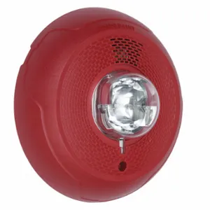 SYSTEM SENSOR CHSCRL Chime Strobe, Unmarked, Red, Ceiling, 2 1/2 Inch Dp, 6 27/32 Inch Length | CU4XZE 54TP69