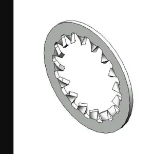 T&S 001003-45 Lock Washer, Internal Tooth, 1-5/32 Inch ID And 1-13/16 Inch OD | AP6RBM