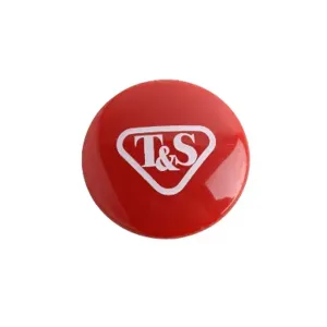 T&S 001193-19NS Snap-In Index Button, Red, Logo | CE4ZHT