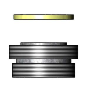 T&S 001650-25 Adapter, For 55/64-27UN Aerator Male x 15/16-27UN Male, Plated Brass | AP6UVY