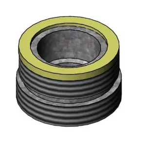 T&S 001651-47 Adapter, For 55/64-27UN Aerator Male x 13/16-27UN Male, Plated Brass | AP6UVZ