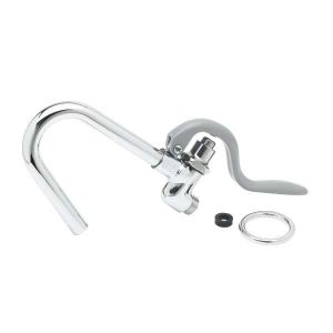 T&S 002851-40 Hook Nozzle and Self-Closing Valve, Gray | AP6YEH