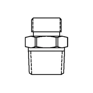 T&S 006101-45 Adapter Fitting, 3/8-18NPT-M x 9/16-24UN Male | AP7BCQ