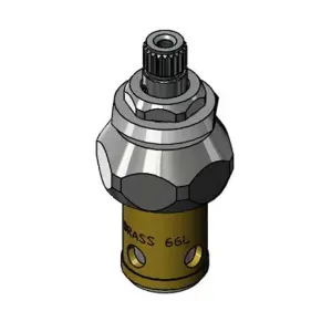 T&S 006477-40NS Spindle Assembly, Quarter-Turn Eterna, With Spring Check CWS Escutcheon Bonnet | CE4ZKD