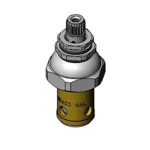 T&S 006477-40QT Spindle Assembly, QT Eterna, Escutcheon Bonnet, LTC, Cold, Teflon Seat Washer | CE4ZKE