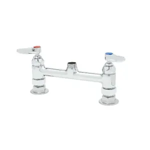 T&S 008963-40 Base Faucet, 6 Inch, Rigid, Spring-Check Eternas, Lever Handles | AP7GCR