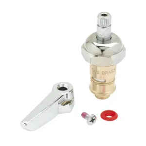 T&S 012446-25 Cerama, RTC, Hot, With Check Valve And Lever Handle | AP8FHG