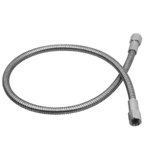 T&S 013E-84H Flex Hose, 84 Inch Length, 7/16 Inch ID., Stainless Steel | AP8GRY