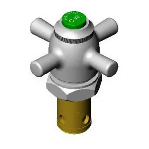 T&S 014A Fast Self-Closing Cartridge Assembly, Cold Water Index, Green | AP8HJJ