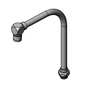 T&S 015809-40 Swivel Gooseneck, With Cube Style Aerator, 2.2 GPM | AP8JGZ