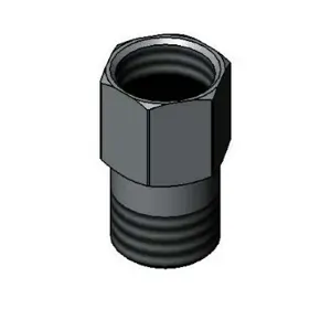 T&S 016047-25 Check Valve Adapter, 1/2 Inch NPSM Male x 1/2 Inch NPSM Female | CE4ZLX