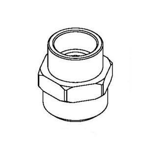 T&S 016061-25 Adapter, 9/16-24UN weiblich x 1/2-14NPSM männlich | AP8JMZ