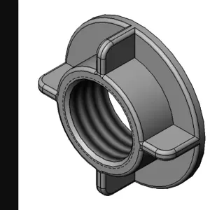 T&S 016673-45 Shank Nut, Plastic | AP8JXC