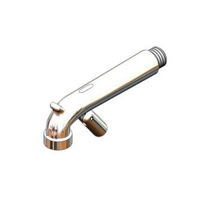 T&S 017535-40 Plain End Spout Assembly, Polished Chrome, With Bottom Mount, Clevis, Roll Pin | AP8KKB
