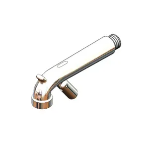 T&S 017535-40 Plain End Spout Assembly, Polished Chrome, With Bottom Mount, Clevis, Roll Pin | AP8KKB