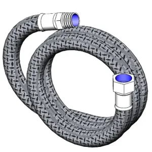 T&S 017888-45 Connector Hose, 1/2 Inch BSPT Male x Female Fittings, 1.5m Long | AP8KMH