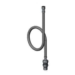 T&S 018544-45 Inlet Flex Hose, With Check Valve Adapter, 3/8 Inch Compression Inlet | AP8LCD