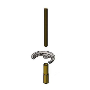 T&S 019116-45 Single Post Mounting Kit, 1/4-20 Stud, Nut And Inch C Inch Washer | AP8LJR
