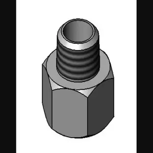 T&S 019129-25 Reducing Adapter, 1/2 Inch NPT Female x 3/8 Inch NPT Male | AP8LJV