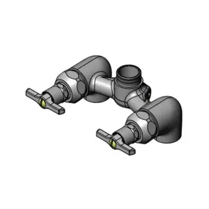 T&S 0RK1 Mixing Control Valve, 1/2 Inch NPT Bottom Inlets And 3/8 Inch NPT Top Outlet | AQ4JJG