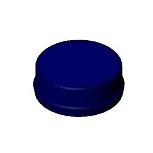 T&S 209L-B Snap-In Index Button, Dark Blue, Blank | AR6ABF