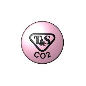 T&S 209L-CO2-NS Press-In Index, Co2, Pink | CE4ZQQ