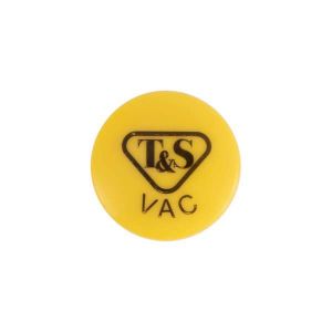 T&S 209L-VAC-NS Press-In Index, Vac, Yellow | CE4ZQX