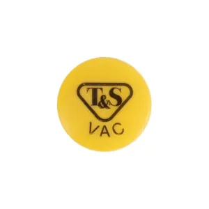 T&S 209L-VAC-NS Press-In Index, Vac, Yellow | CE4ZQX