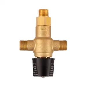 T&S 5EF-TMV Thermostatic Mixing Valve, With 1/2 Inch NPSM Male Fittings | AU2MWY