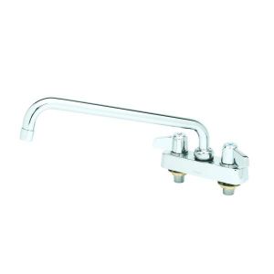 T&S 5F-4CLX10 Workboard Faucet, 4 Inch, Deck Mt., 10 Inch Swing Nozzle, Laminar Outlet Device | AU2MYG