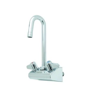 T&S 5F-4WLX03-VF05 Faucet, 4 Inch, Wall Mount, With 3 Inch Swivel Gooseneck | AU2NAC