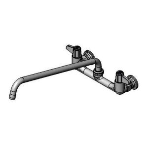 T&S 5F-8WLX16 Faucet, Wall Mt., 8 Inch Centers, 16 Inch Swing Nozzle | AU2NDK