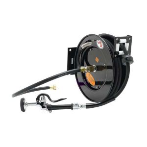 T&S 5HR-232-01-GH Open Hose Reel 3/8 Inch x 35 Feet, WithGarden Hose Adapter And 5Sv-Wh | AU2NEL