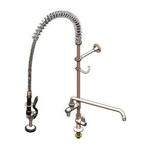 T&S 5PR-1S18 Pre-Rinse Faucet, Single Hole, 18 Inch Add-on Faucet | AU2NVE