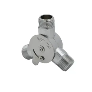 T&S 5EF-0006 Manual Mixing Valve, 1/2 Inch NPSM Inlets And Outlet, Inlet Check Valves | AU2MVU