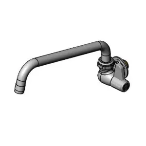 T&S 5F-1WLB10 Faucet, Wall Mt., Ceramic, Lever Handle, 10 Inch Swing Nozzle, BSP Inlet Nipple | AU2MXL