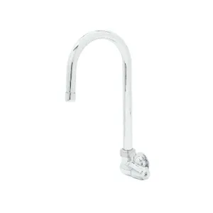 T&S 5F-1WLX05 Faucet, Single Hole, Single Temp Wall Mount, 5-9/16 Inch Swivel GN | AU2MXN