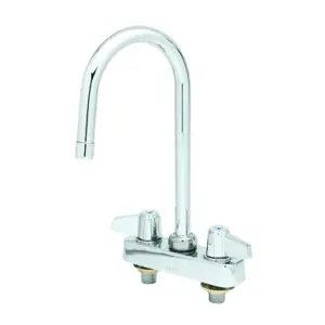 T&S 5F-4CLX03A Workboard Faucet, 4 Inch, Deck Mt., 3 Inch Swivel Gooseneck, 2.2 GPM Aerator | AU2MYC