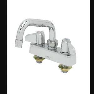 T&S 5F-4CLX06 Workboard Faucet, 4 Inch, Deck Mt., With 6 Inch Swing Nozzle | AU2MYE