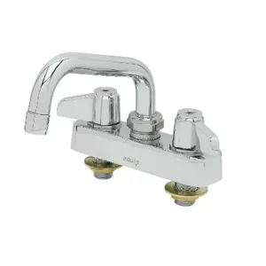 T&S 5F-4CLX08 Workboard Faucet, 4 Inch, Deck Mt., With 8 Inch Swing Nozzle | AU2MYF